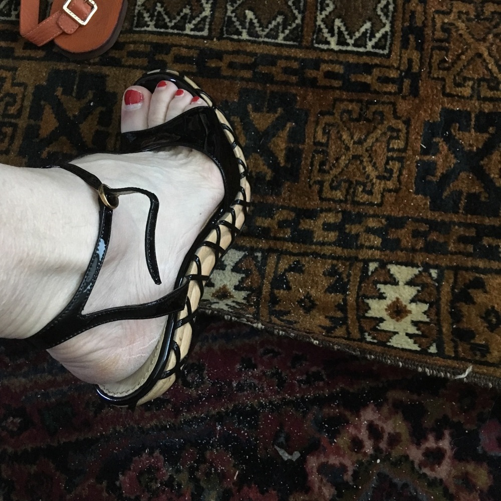 YSL patent heels size 40